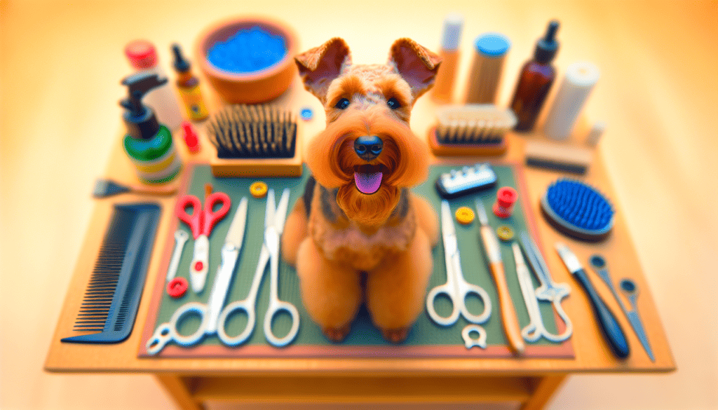image showing Irish_Terrier_grooming